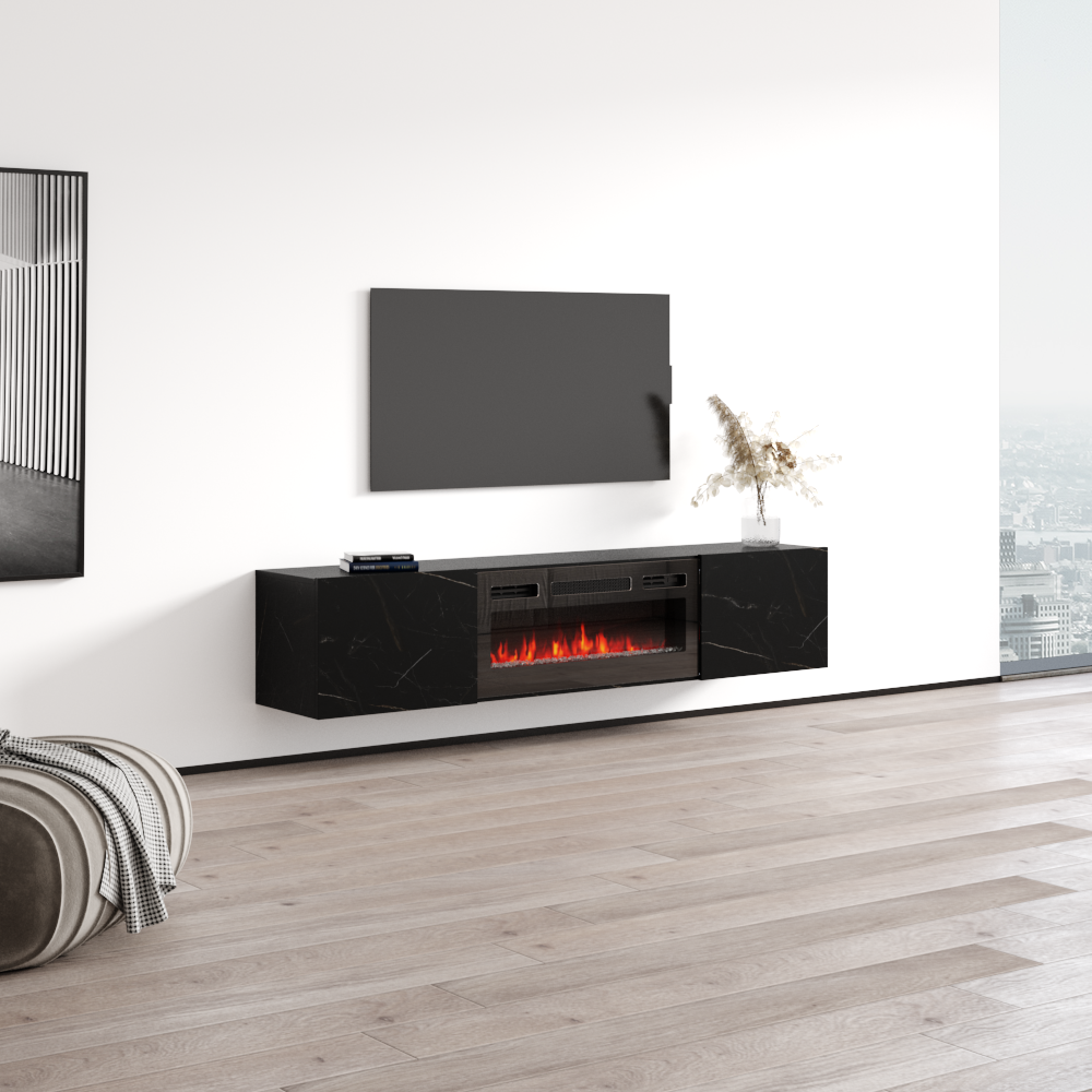 Baja BL-EF Floating Fireplace TV Stand