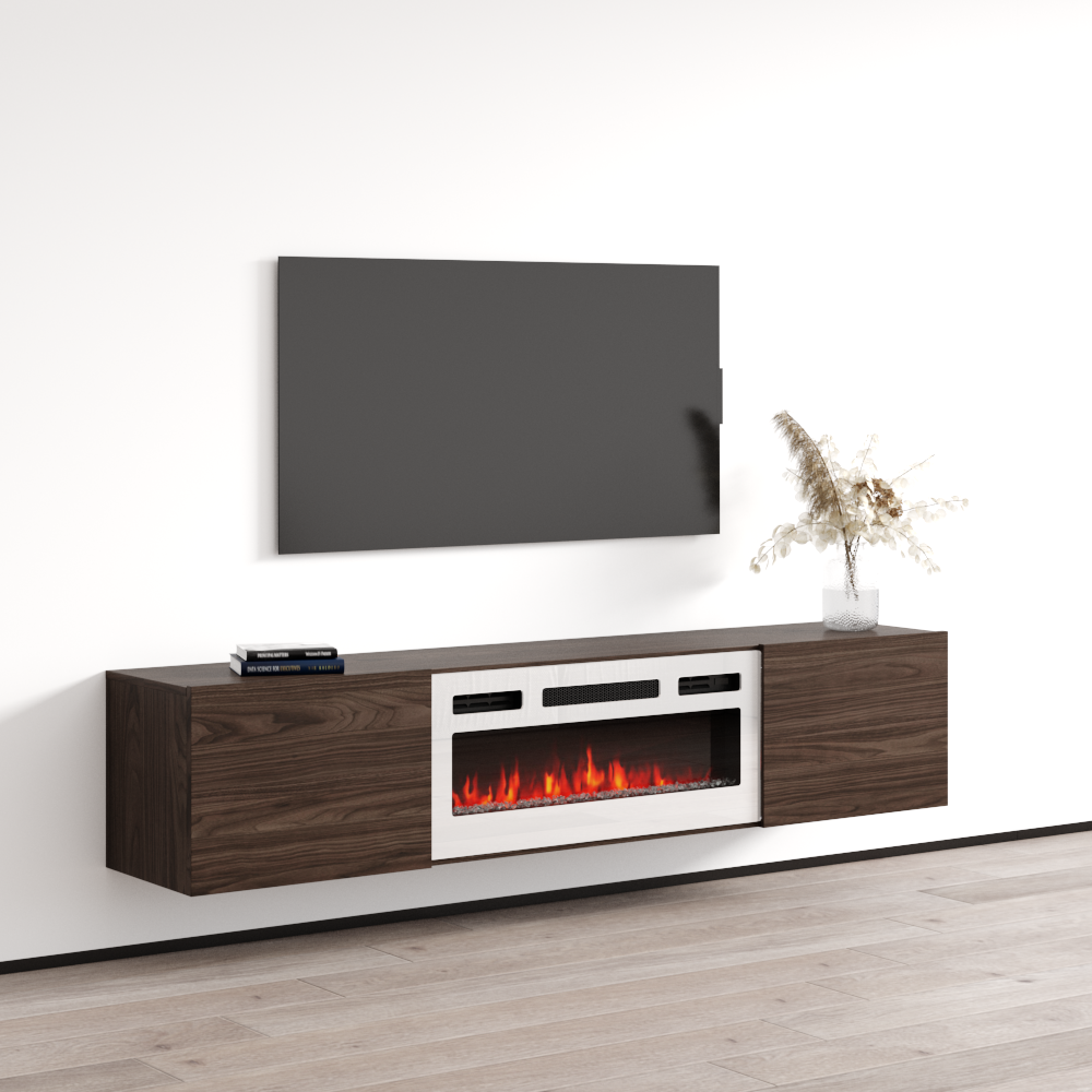 Baja WH-EF Floating Fireplace TV Stand