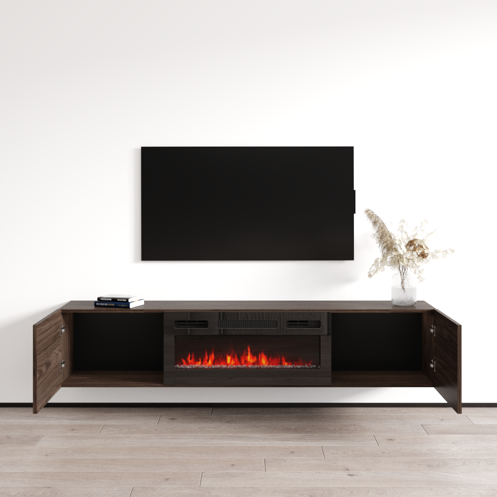 Baja BL-EF Floating Fireplace TV Stand