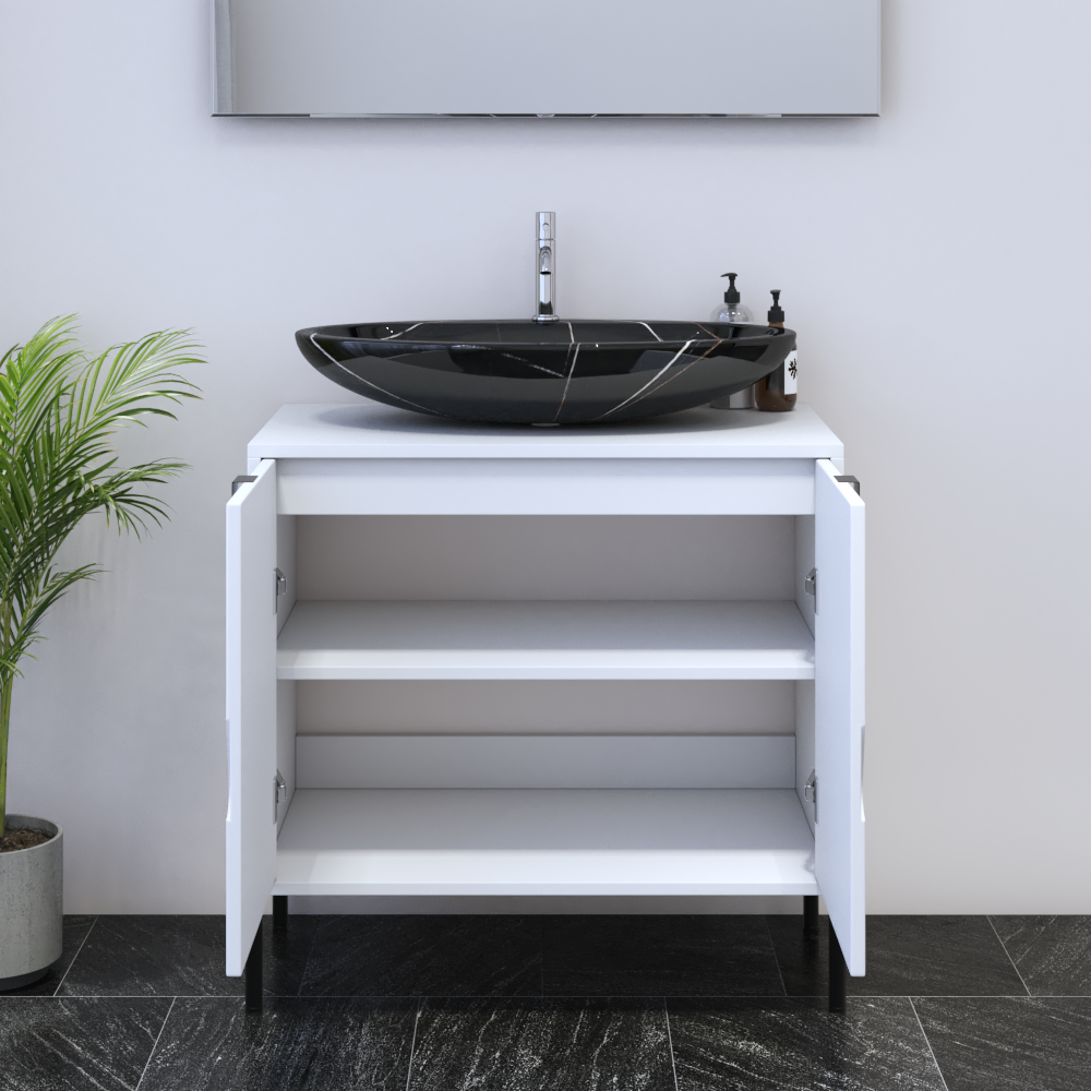 Teardrop 2D 80 Floating Bathroom Vanity