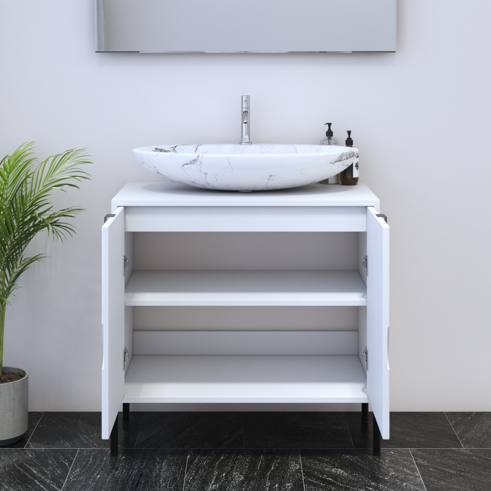 Teardrop 2D 80 Floating Bathroom Vanity