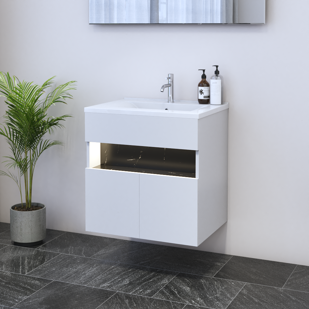 Laguna 2D 60 Floating Bathroom Vanity