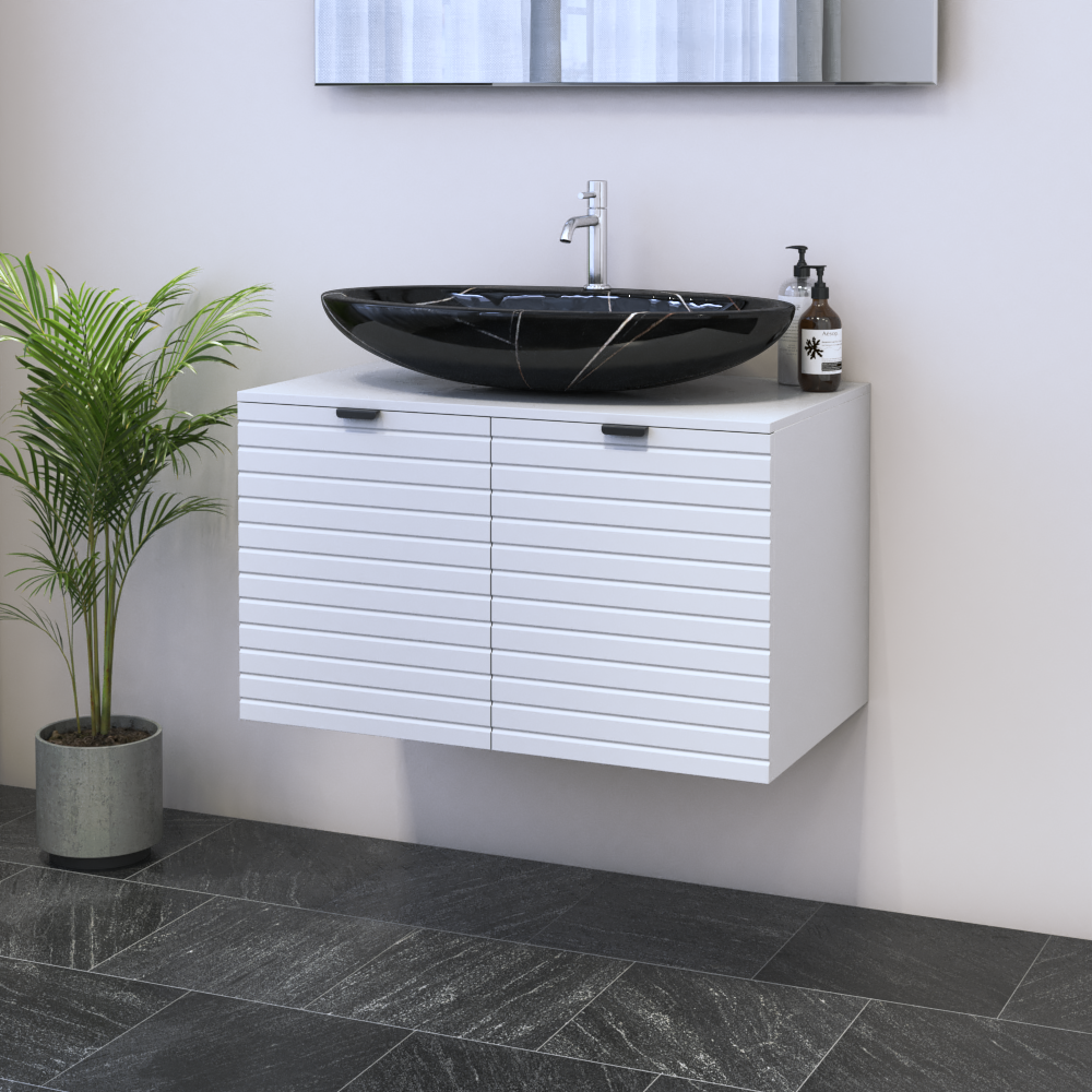 Capri 2D 80 Floating Bathroom Vanity