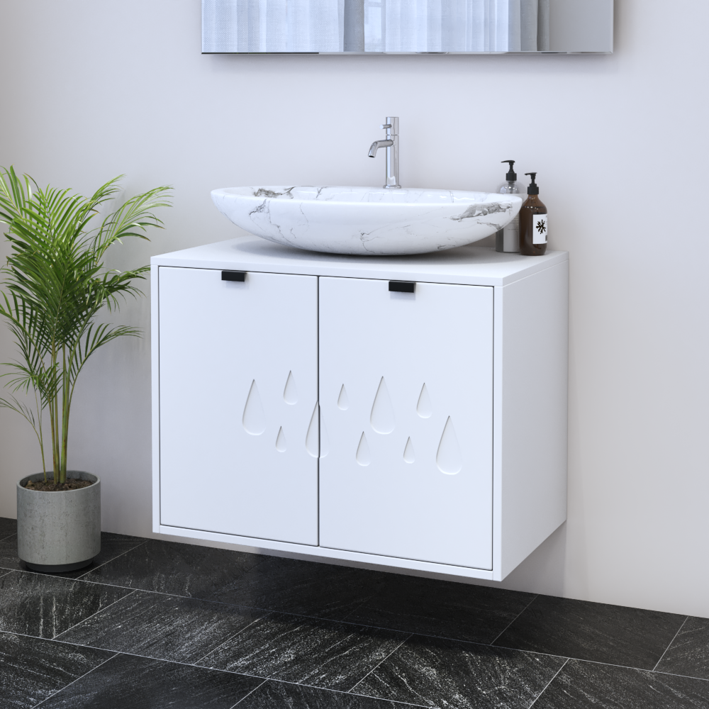 Teardrop 2D 80 Floating Bathroom Vanity