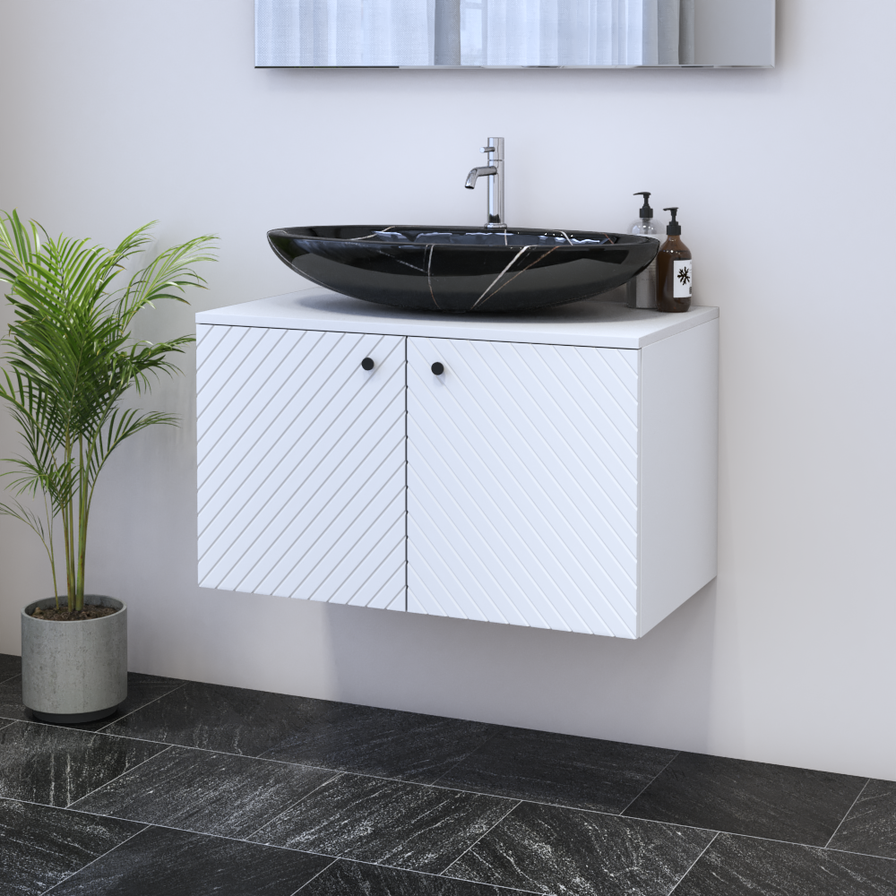 Avela 2D 80 Floating Bathroom Vanity