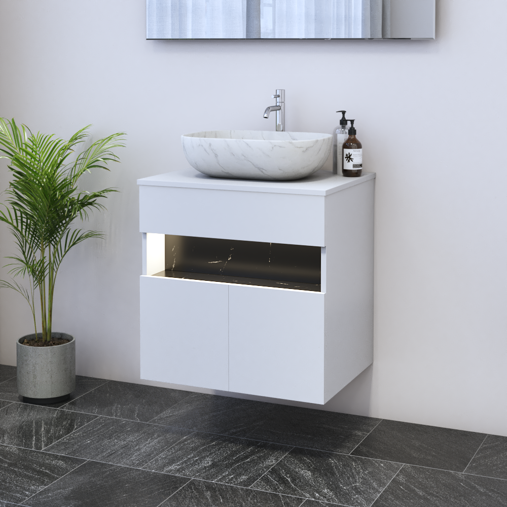 Laguna 2D 60 Floating Bathroom Vanity