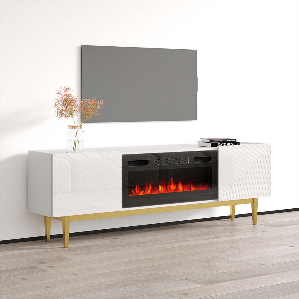 Portillo BL-EF Fireplace TV Stand