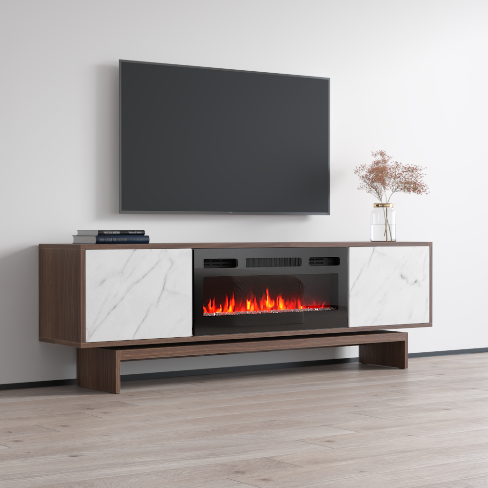 Gram BL-EF Fireplace TV Stand