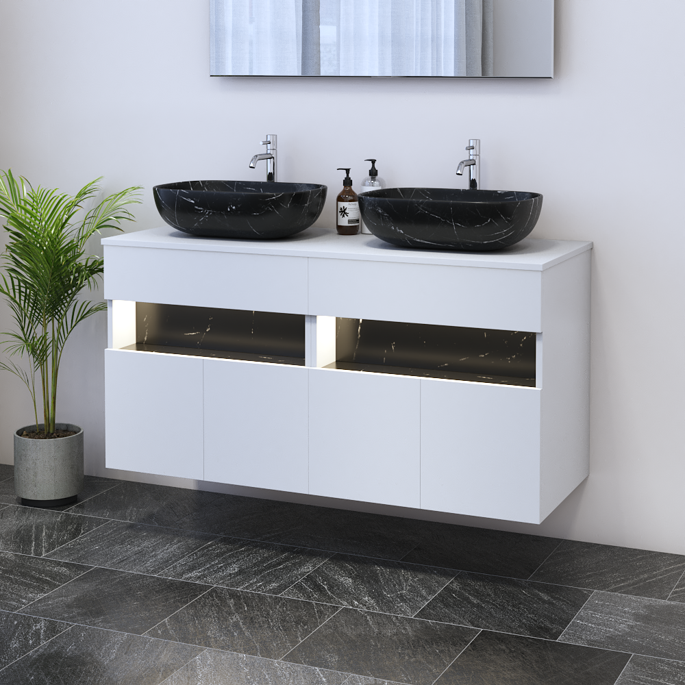 Laguna 4D 120 Floating Bathroom Vanity