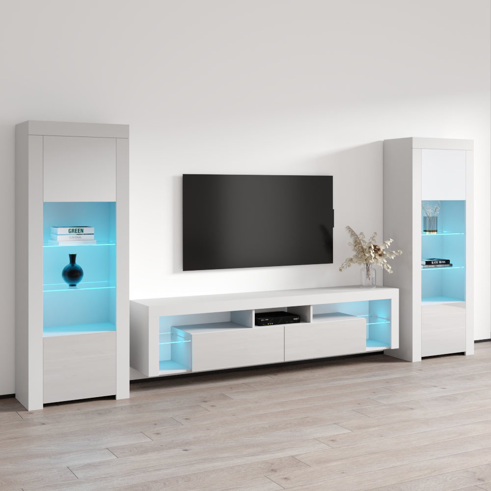 Milano 200 Floating BK-BK Entertainment Center