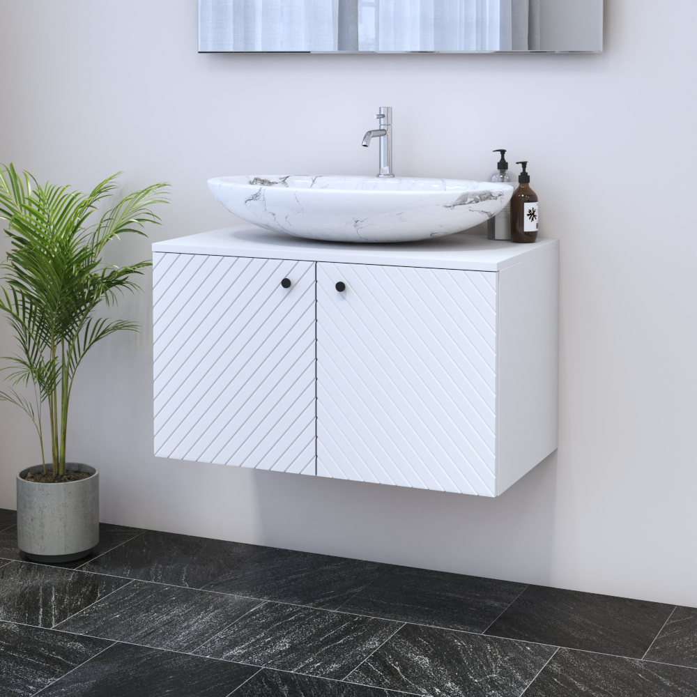 Avela 2D 80 Floating Bathroom Vanity