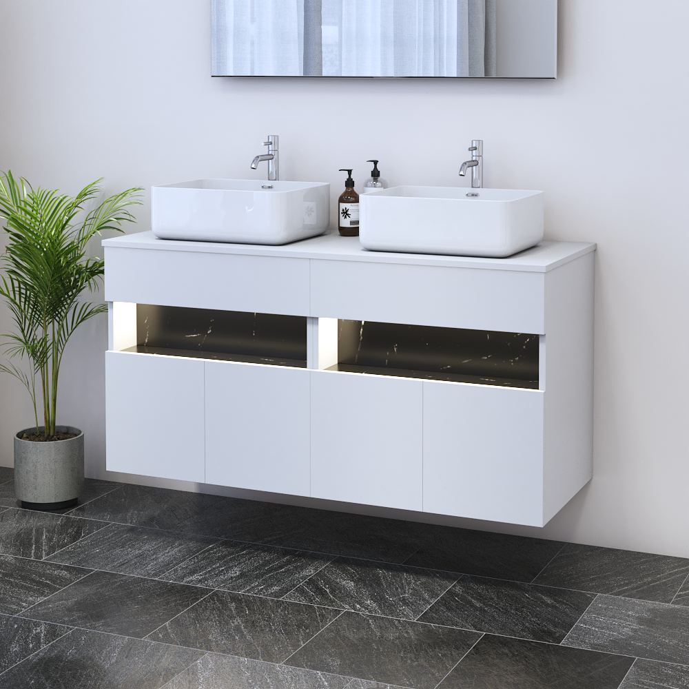 Laguna 4D 120 Floating Bathroom Vanity