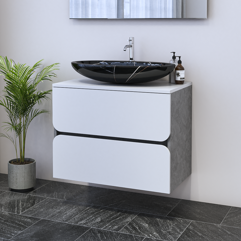 Azurro 2S 80 Floating Bathroom Vanity