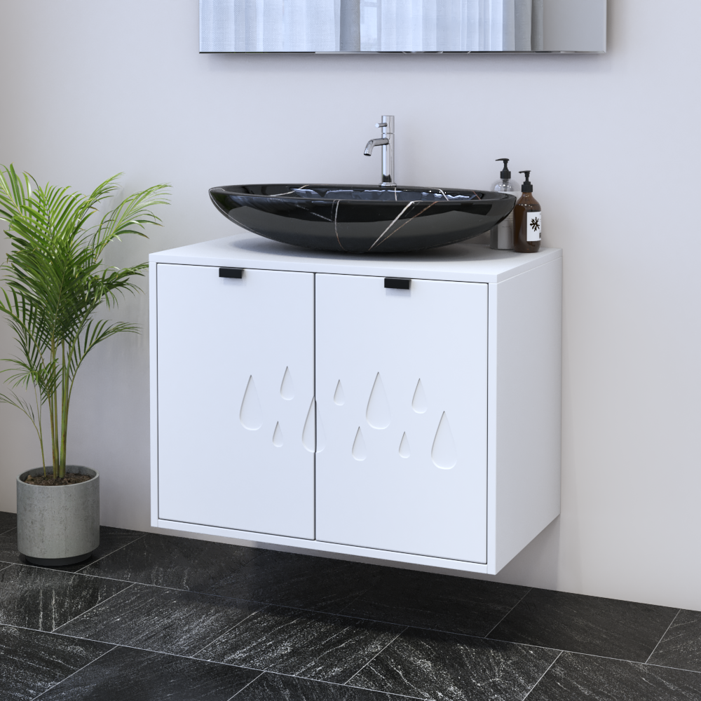 Teardrop 2D 80 Floating Bathroom Vanity