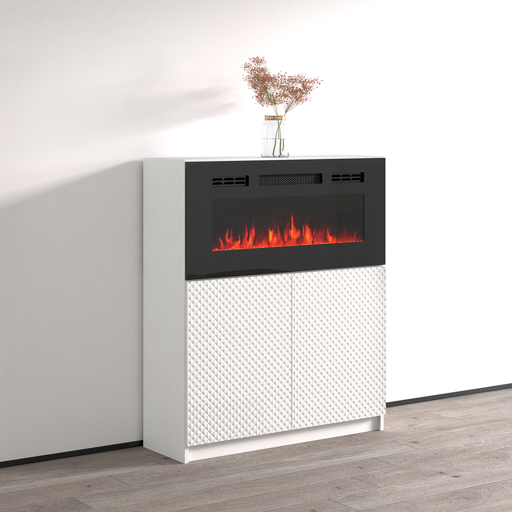 Carla 01 BL-EF Fireplace Sideboard