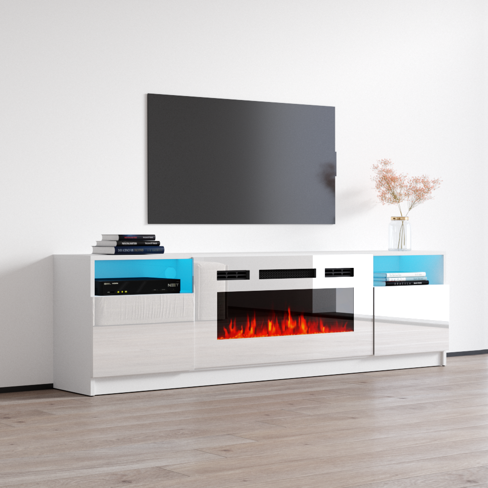 York WH02 Fireplace TV Stand