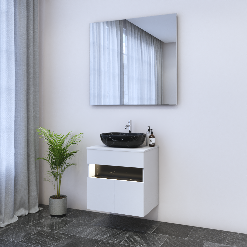 Laguna 2D 60 Floating Bathroom Vanity