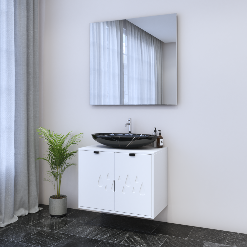 Teardrop 2D 80 Floating Bathroom Vanity