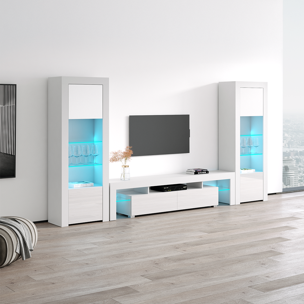 Milano 200-BK-BK Entertainment Center