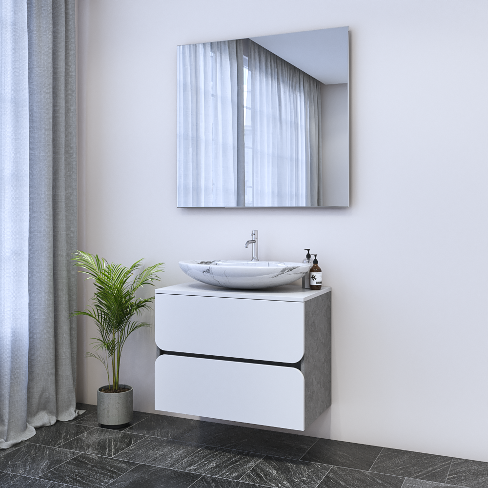 Azurro 2S 80 Floating Bathroom Vanity