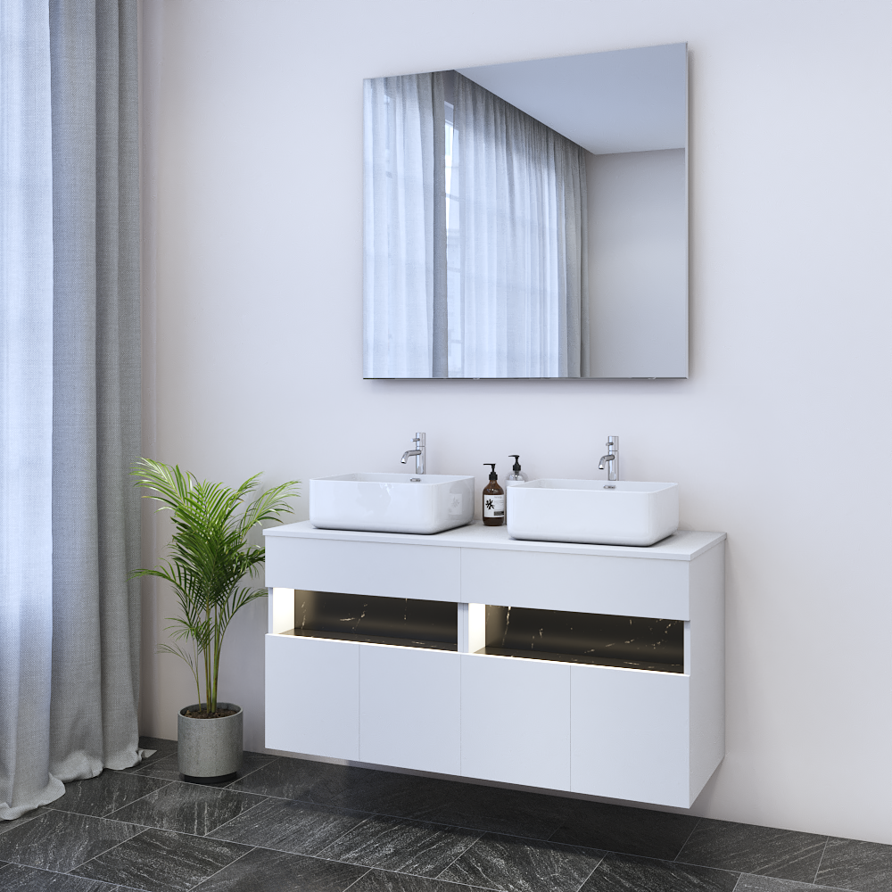 Laguna 4D 120 Floating Bathroom Vanity