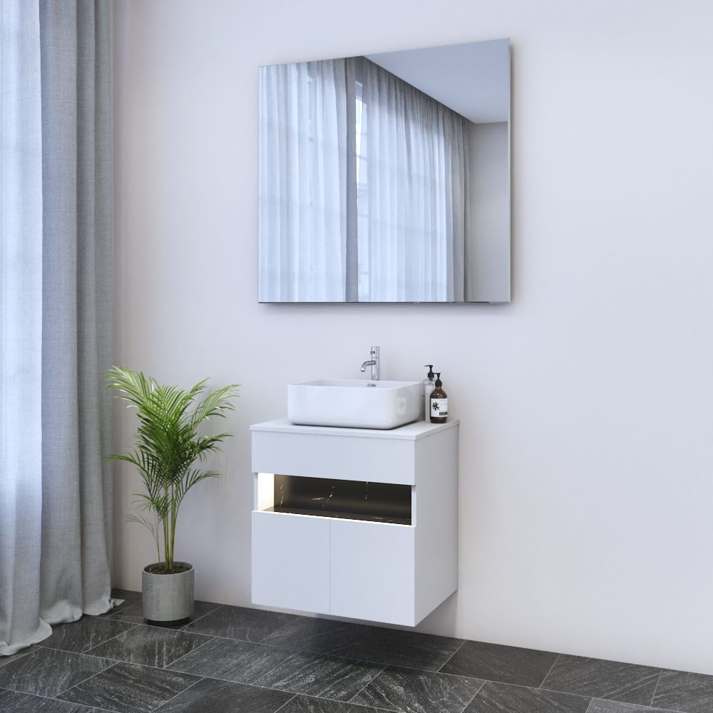 Laguna 2D 60 Floating Bathroom Vanity