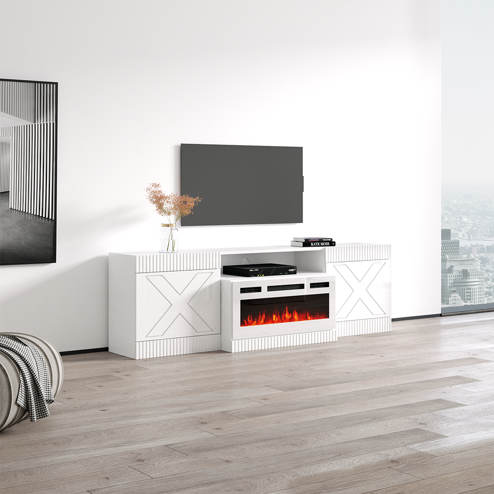 Excelente WH-01 Fireplace TV Stand