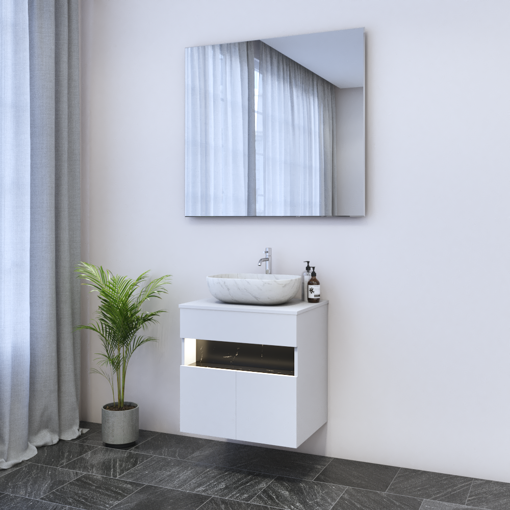 Laguna 2D 60 Floating Bathroom Vanity