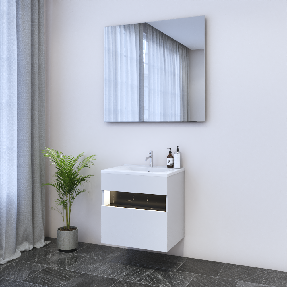 Laguna 2D 60 Floating Bathroom Vanity