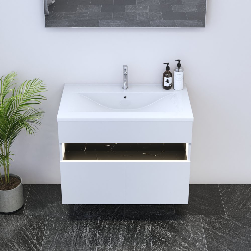 Laguna 2D 80 Floating Bathroom Vanity