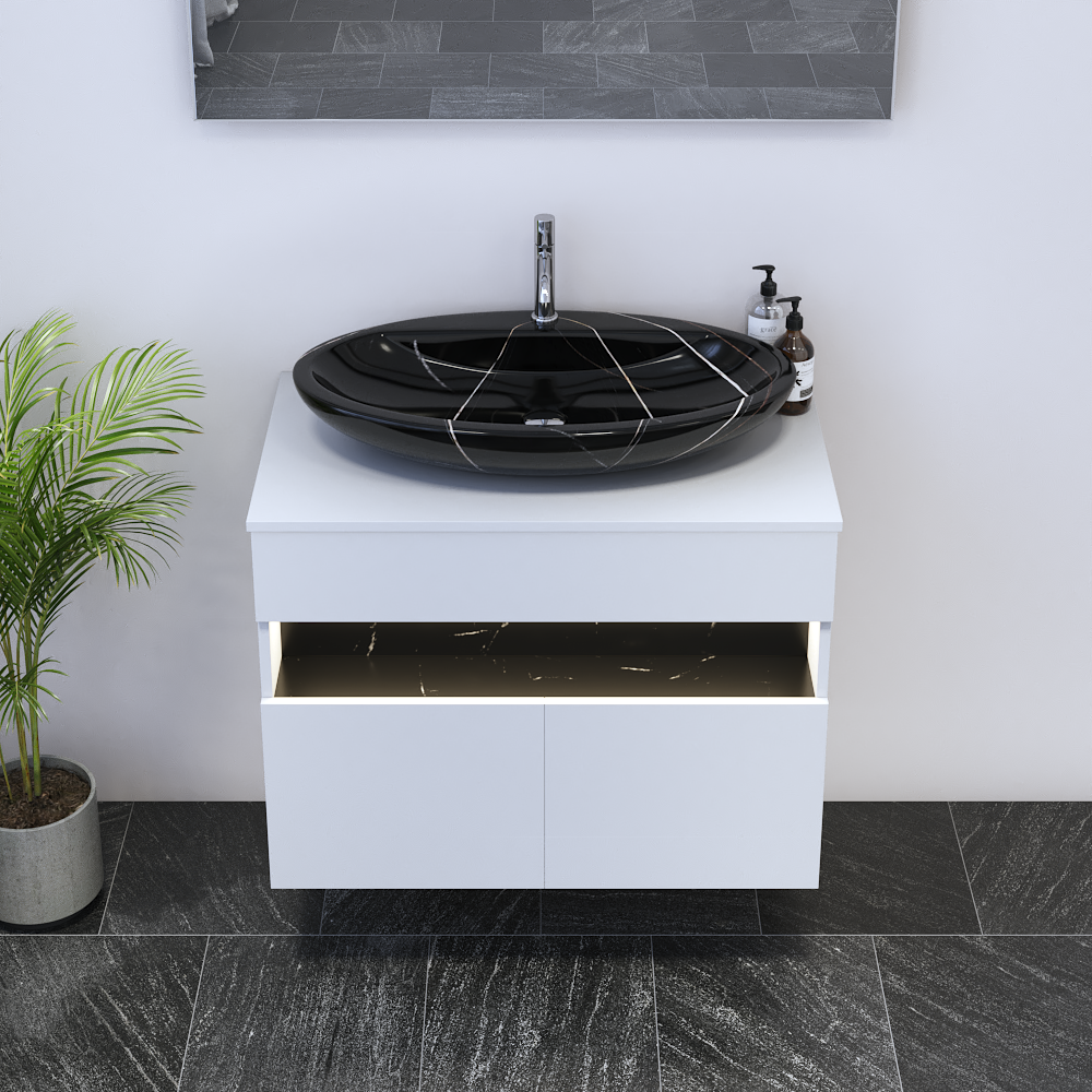 Laguna 2D 80 Floating Bathroom Vanity