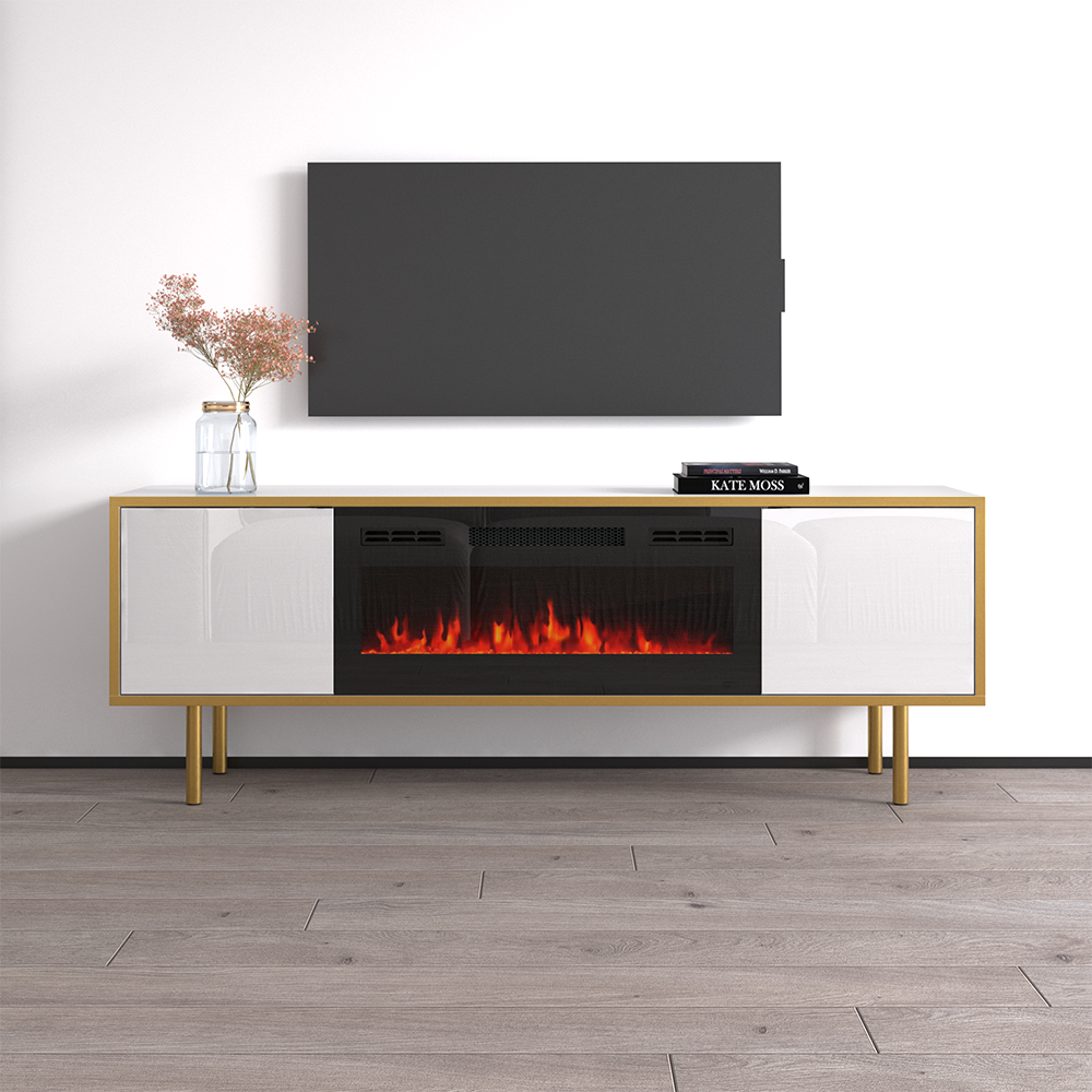 Goldie BL-EF Floating Fireplace TV Stand