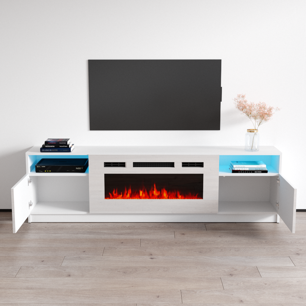 York WH02 Fireplace TV Stand