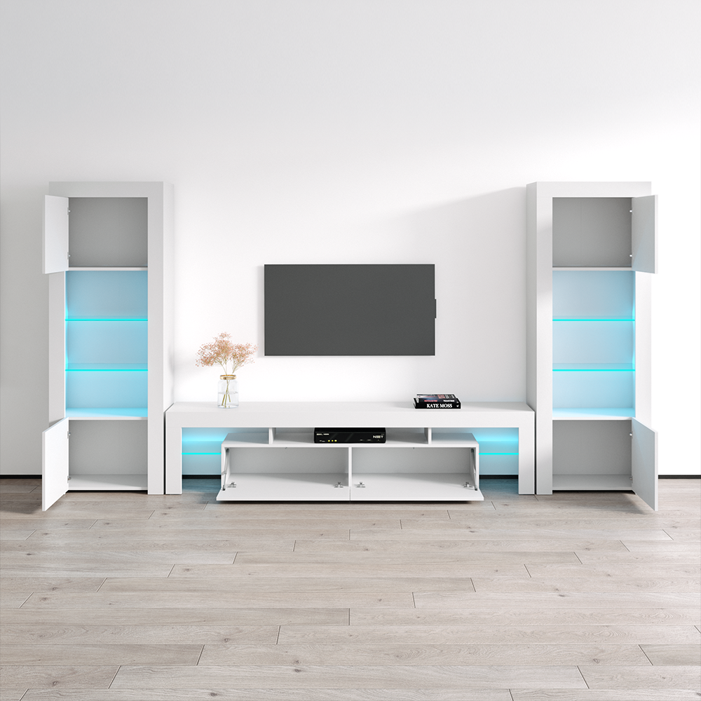 Milano 200-BK-BK Entertainment Center