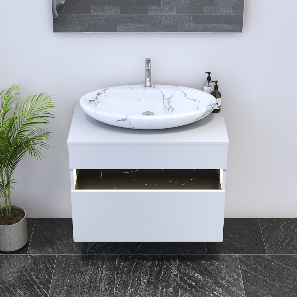 Laguna 2D 80 Floating Bathroom Vanity