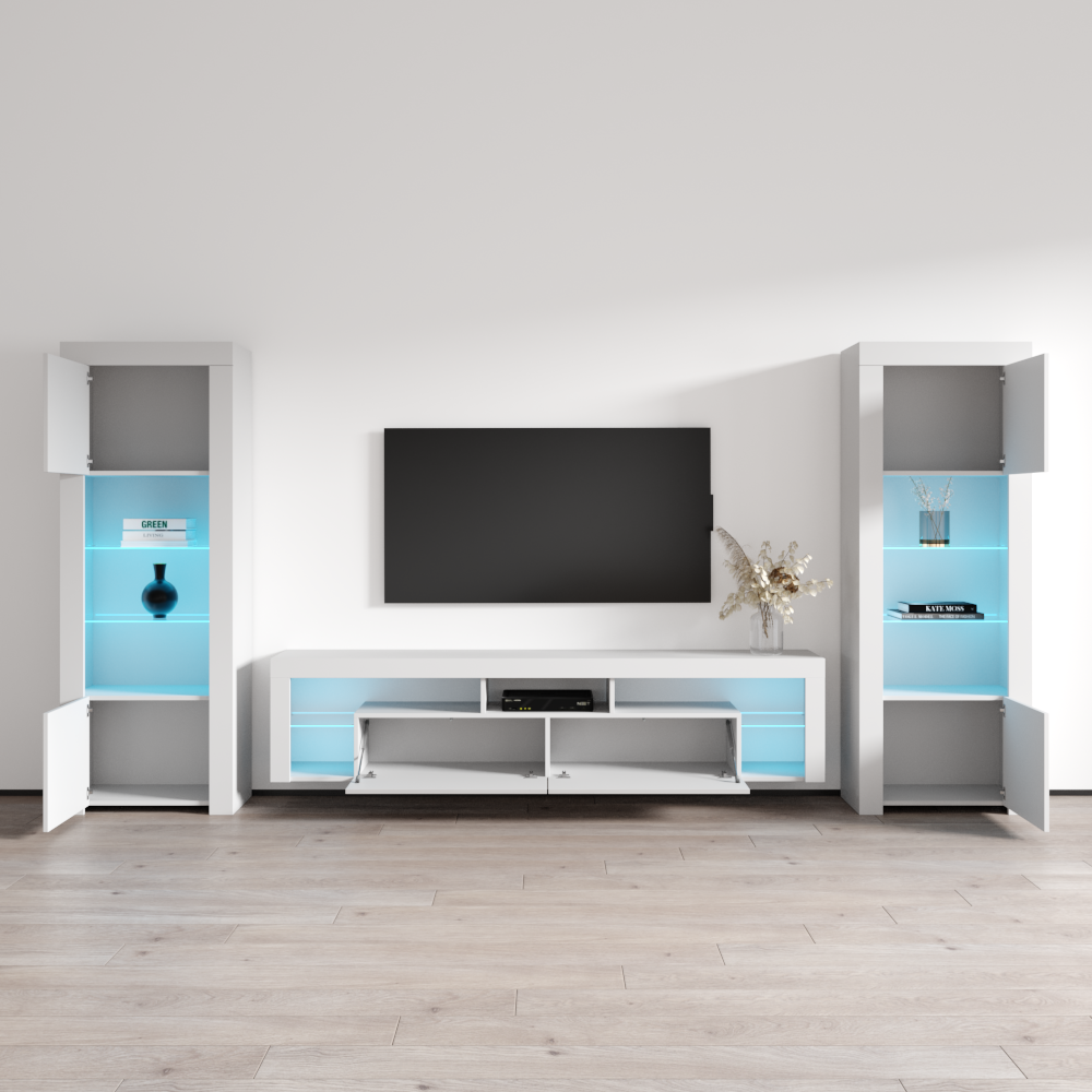 Milano 200 Floating BK-BK Entertainment Center