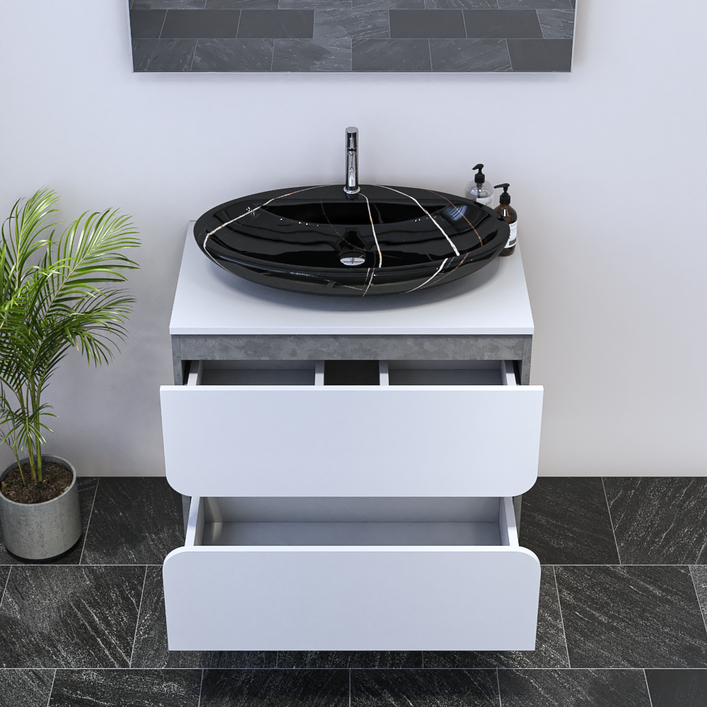 Azurro 2S 80 Floating Bathroom Vanity