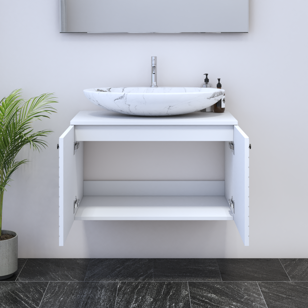 Avela 2D 80 Floating Bathroom Vanity