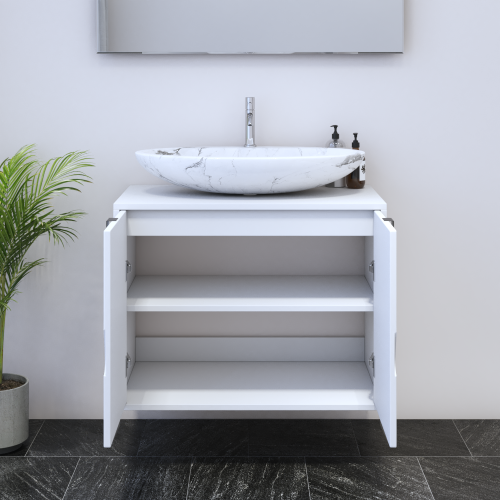 Teardrop 2D 80 Floating Bathroom Vanity