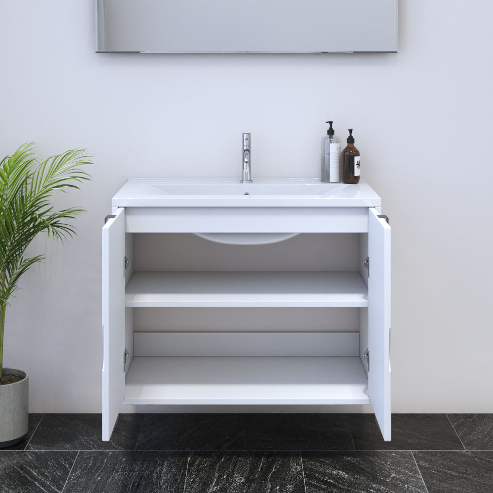 Teardrop 2D 80 Floating Bathroom Vanity