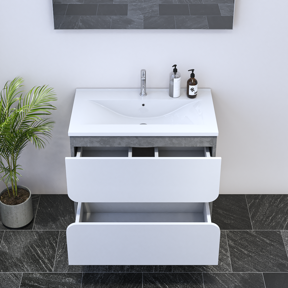 Azurro 2S 80 Floating Bathroom Vanity