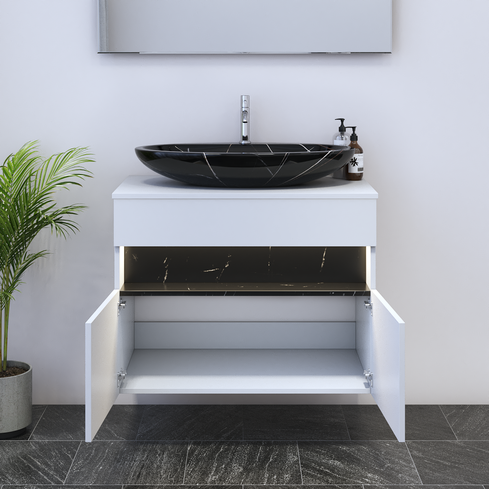 Laguna 2D 80 Floating Bathroom Vanity