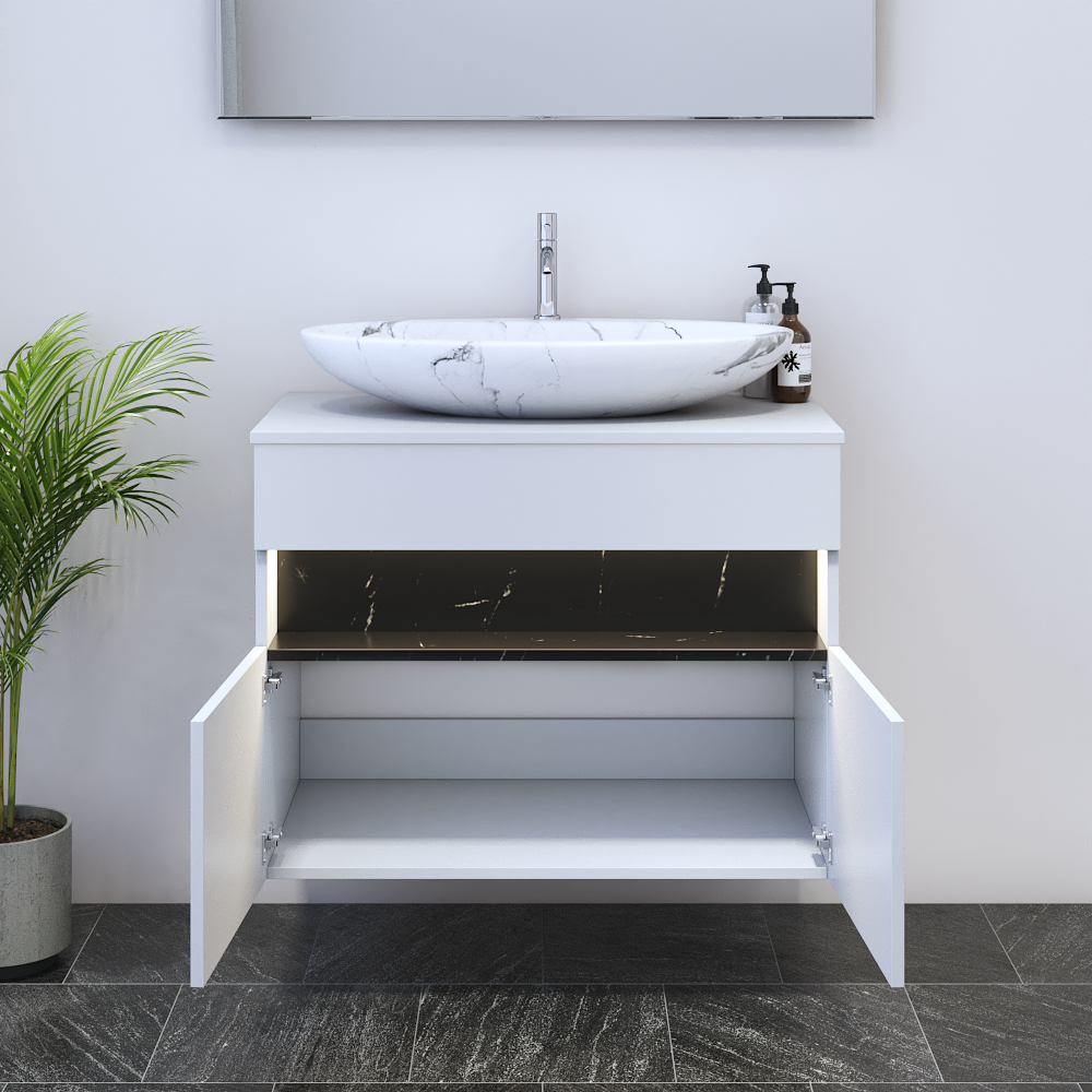 Laguna 2D 80 Floating Bathroom Vanity