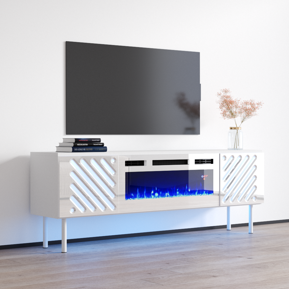 Laser WH-EF Fireplace TV Stand