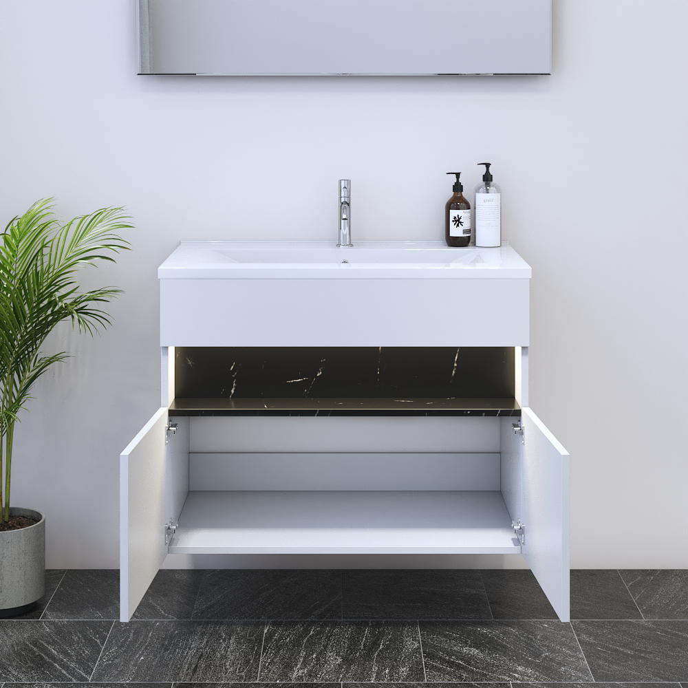 Laguna 2D 80 Floating Bathroom Vanity