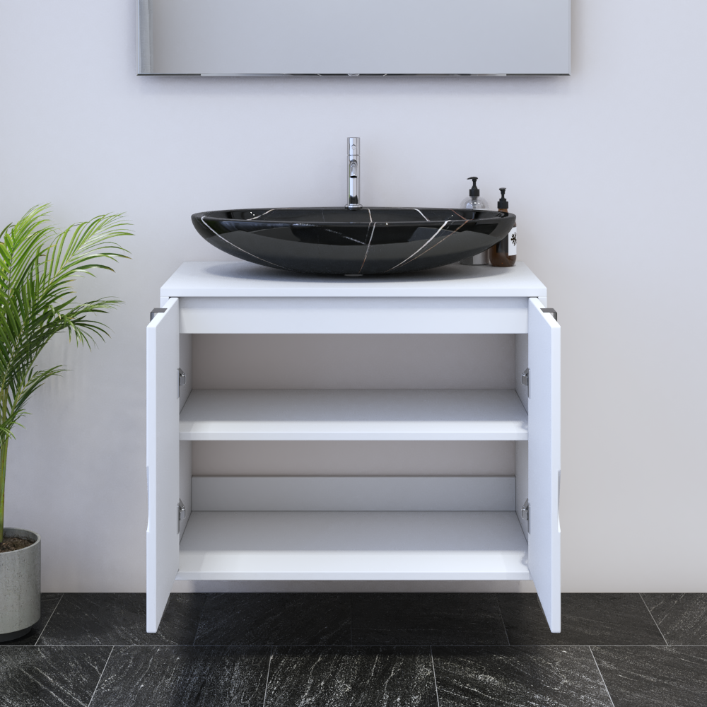 Teardrop 2D 80 Floating Bathroom Vanity