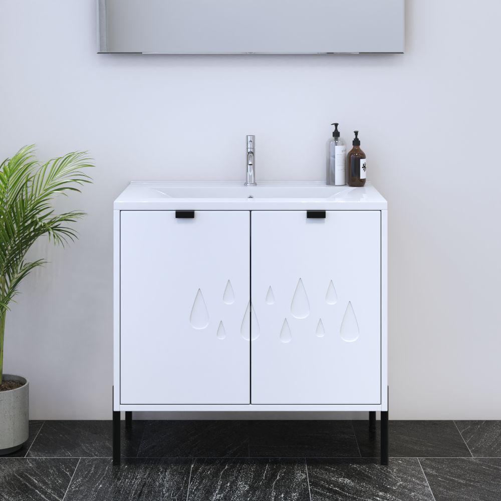 Teardrop 2D 80 Floating Bathroom Vanity