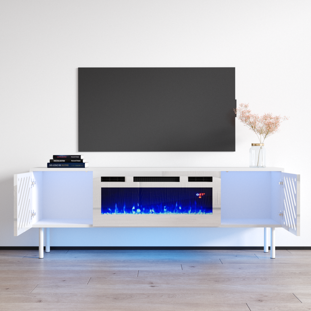 Laser WH-EF Fireplace TV Stand