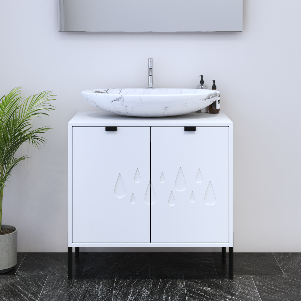 Teardrop 2D 80 Floating Bathroom Vanity