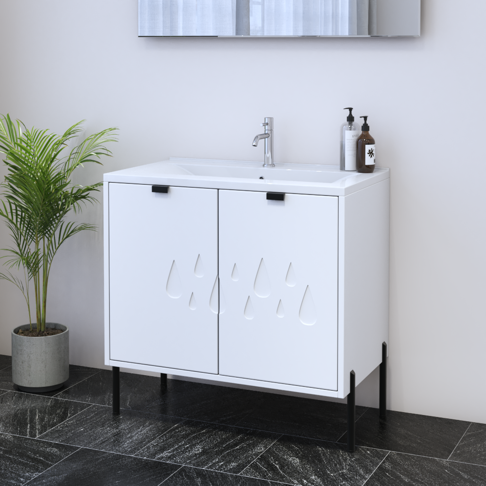 Teardrop 2D 80 Floating Bathroom Vanity